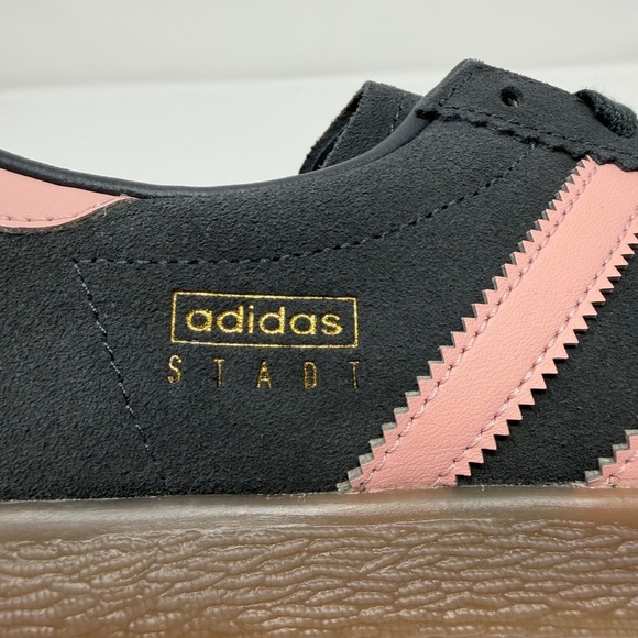 Adidas Stadt Womens Casual Sneakers Size 8 Carbon/Blush Pink/Gum Sole JQ9018-NWT - Picture 4 of 9